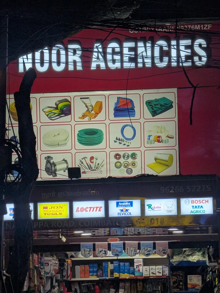 Noor Agencies office and industrial hardware store in Coimbatore